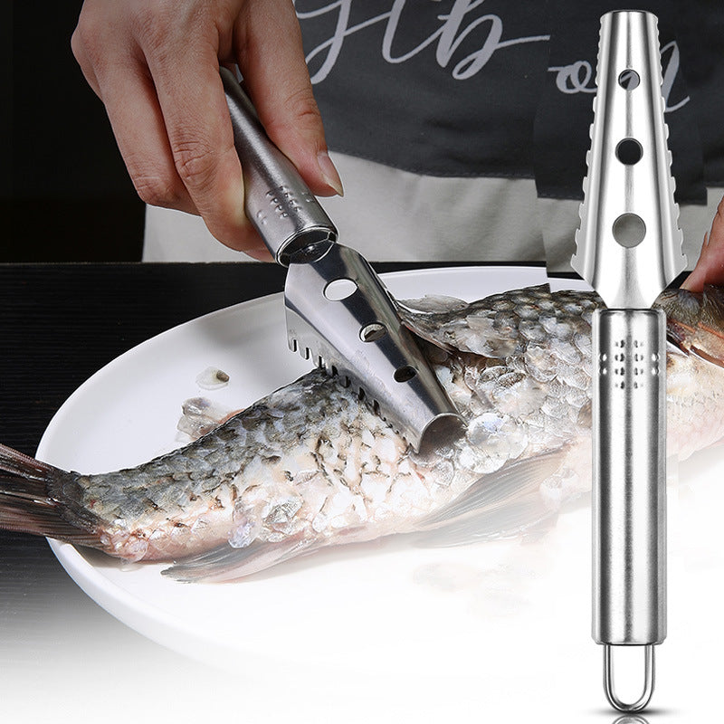 430 Stainless Steel Scale Removing Artifact Fish Killing Tool Kitchen Gadgets