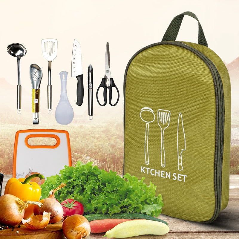 Outdoor Cookware Set Picnic Mobile Kitchen