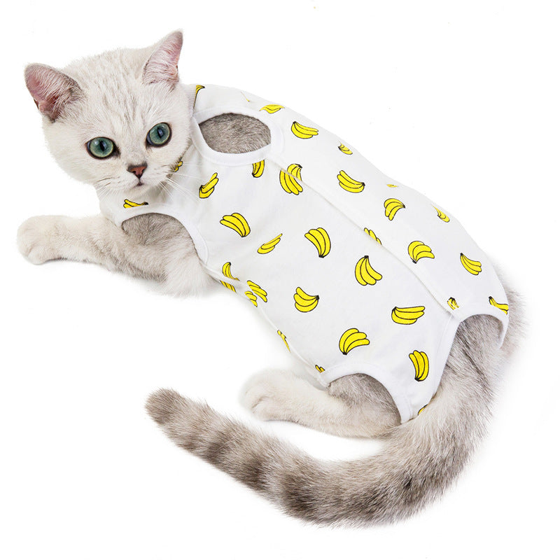 Cat Clothes Spring And Summer Thin Female Cat Clothes Anti-Licking Clothes Cat Clothes Summer Clothes