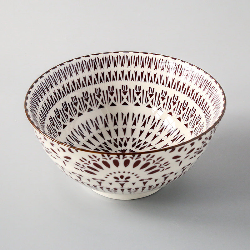 Japanese Style Ceramic Soup Bowl, Large Bowl, Instant Noodle Bowl, Ceramic Bowl For Soup, 8-Inch Household Noodle Soup Bowl, Ramen Bowl
