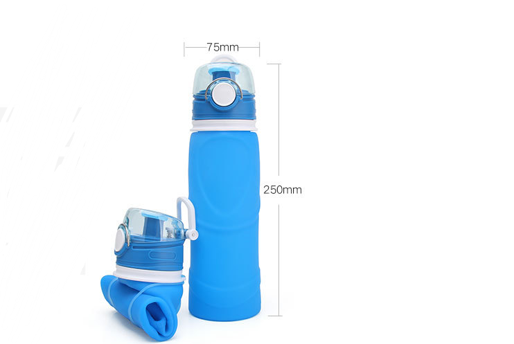 Silicone Folding Water Bottle Food Grade Silicone Water Bottle Travel Portable Folding Water Cup Travel Folding Water Bottle