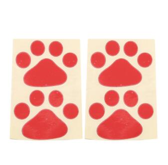 Footprints, panda, panda, footprints, bumper stickers