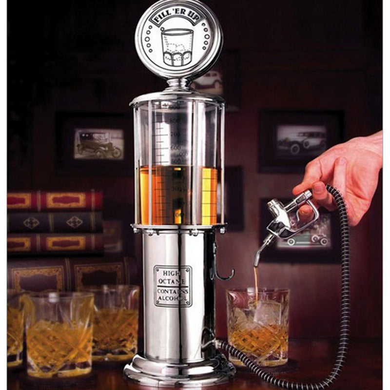 Mini Beer Dispenser Machine Drinking Vessels Double Gun Pump Transparent Layer Design Gas Station Bar Beer Kitchen Drinking Wine