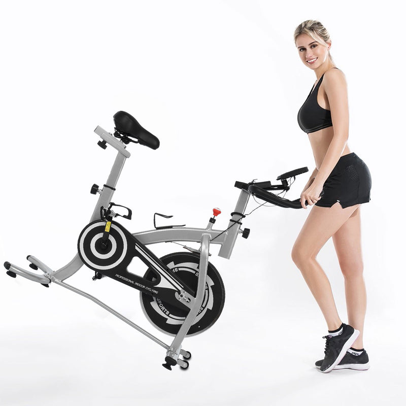 Stationary Bicycle With Tablet Stand