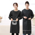 Kitchen apron with long sleeves