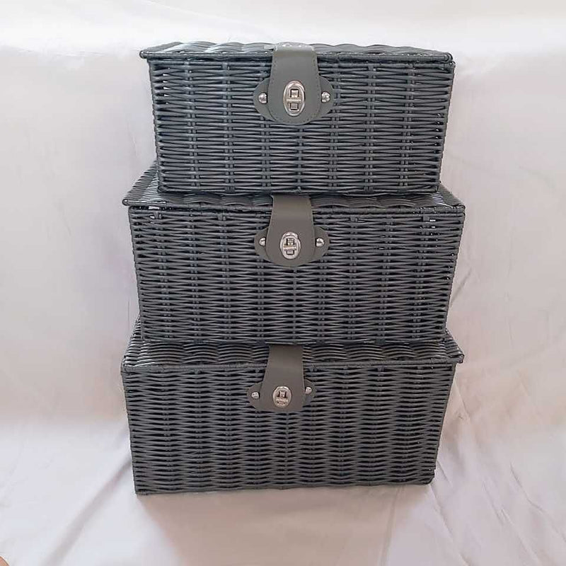 Home Rattan Woven Desktop Storage Box Basket