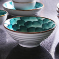 Noodle bowl handmade trumpet bowl ceramic tableware