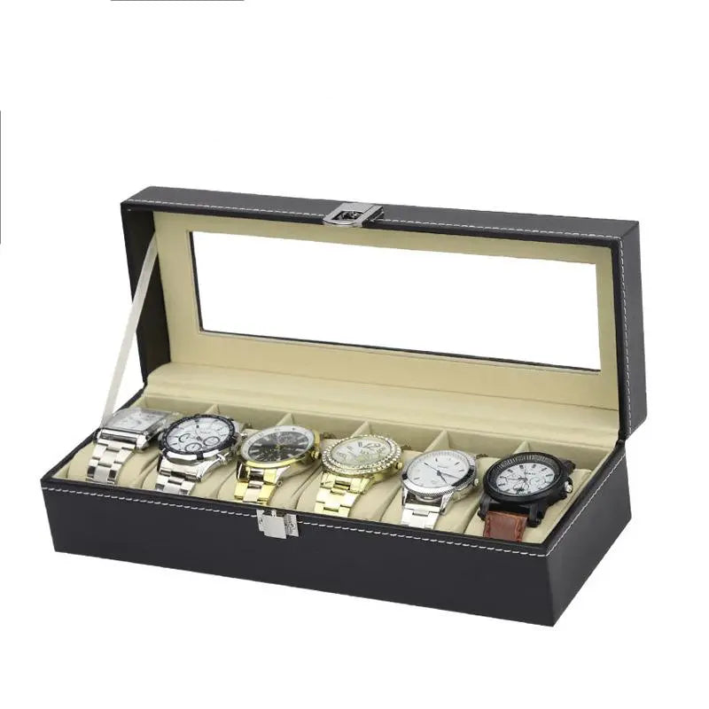 6 Slots Watches Organizer Jewelry Box