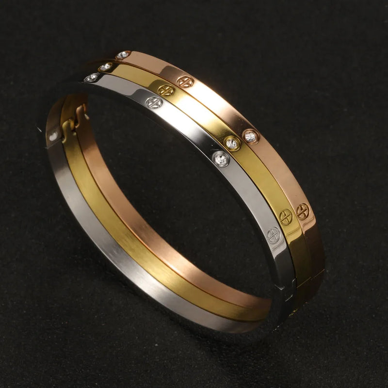 Stainless Steel Cuff Bracelets Bangles For Women