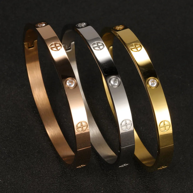 Stainless Steel Cuff Bracelets Bangles For Women