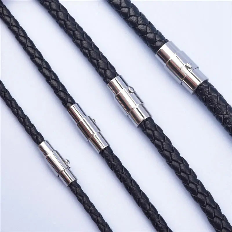 Men-made Leather Necklace Choker