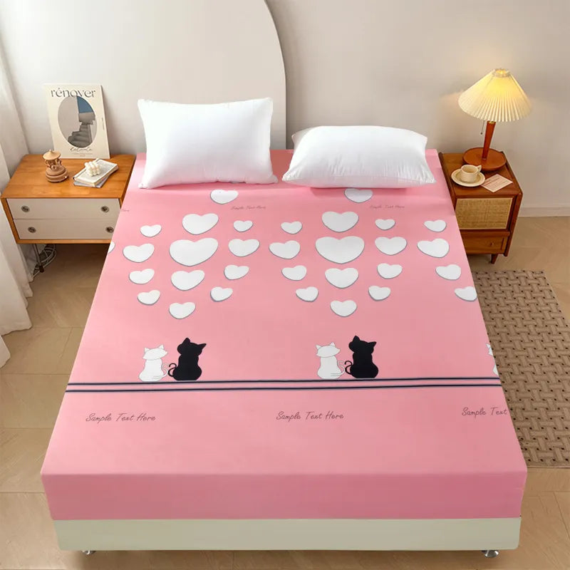 Elastic Band King Size Bed Cover