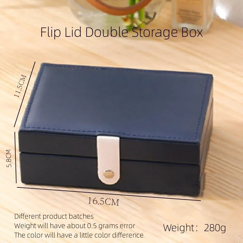 Leather Flip Type Jewelry Box