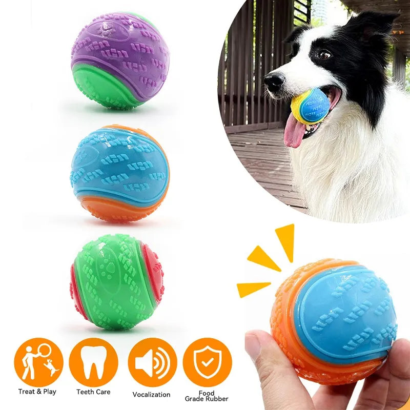 Cleaning Bite Resistance Squeaky Dog Ball