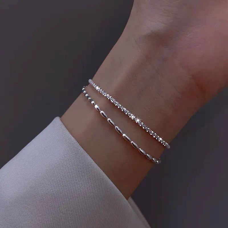 Elegant Sparkling Fine Bracelet  for Women