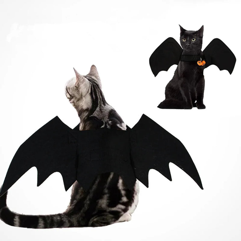 Fashion Cat Clothes Bat Wings