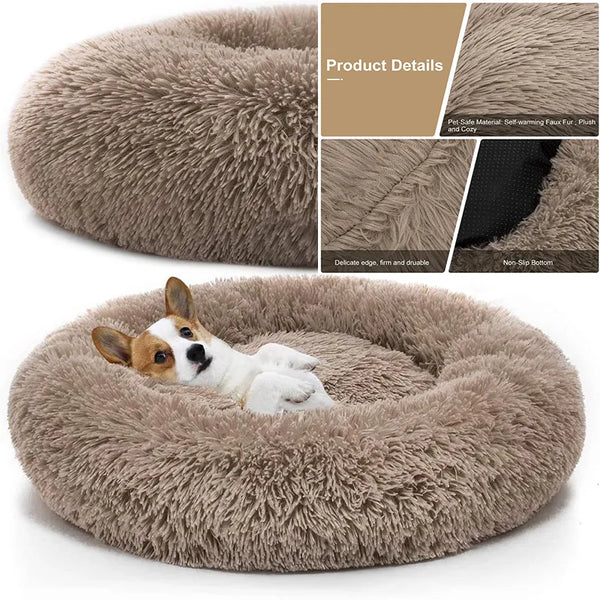 Comfortable Donut Cuddler Round Dog Bed