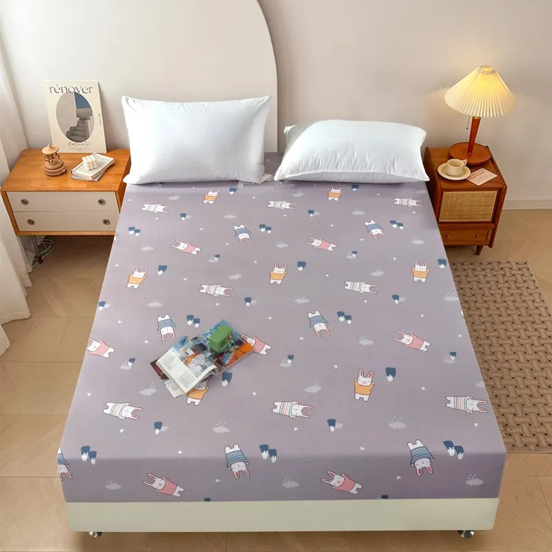 Elastic Band King Size Bed Cover