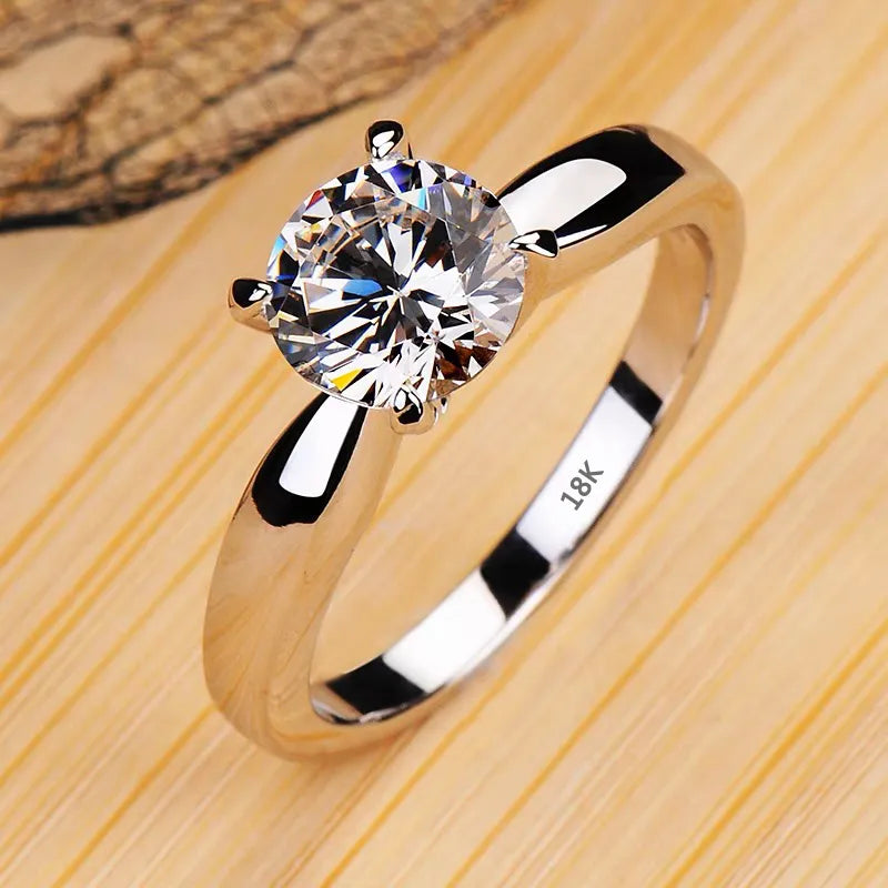 Never Fade 18K White Gold Color Rings