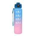 1000ml Sports Water Bottle Gradient Plastic Water Cup