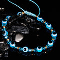 Eye Crystal Bead Pull Adjustable Bracelet