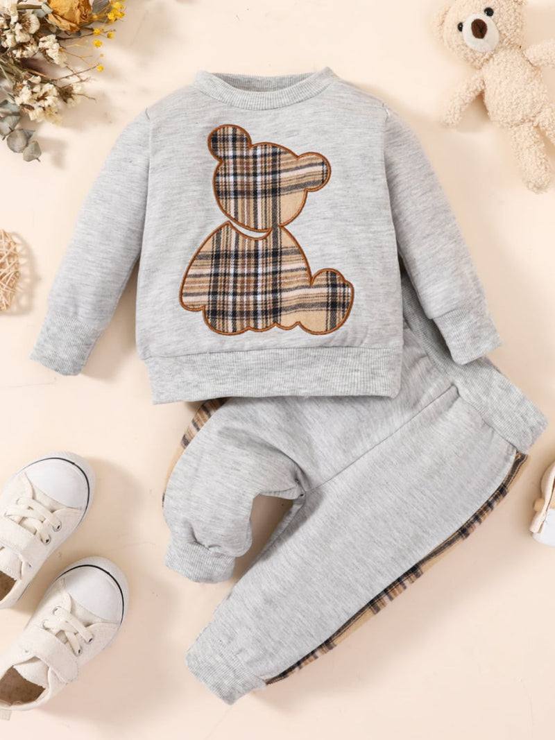 Baby Bear Graphic Sweatshirt and Joggers Set