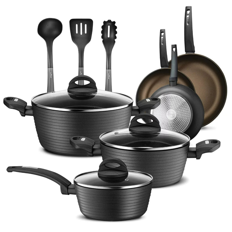 Pots and Pans Set Kitchen Cookware Sets 12-Piece Nonstick Kitchen Cookware Set