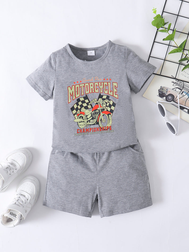 Boys CHAMPIONSHIPS Graphic Tee and Shorts Set